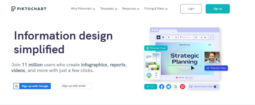 Piktochart Screenshot