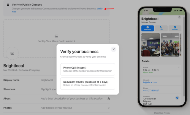 Claim Abc Listing Verifiy Options