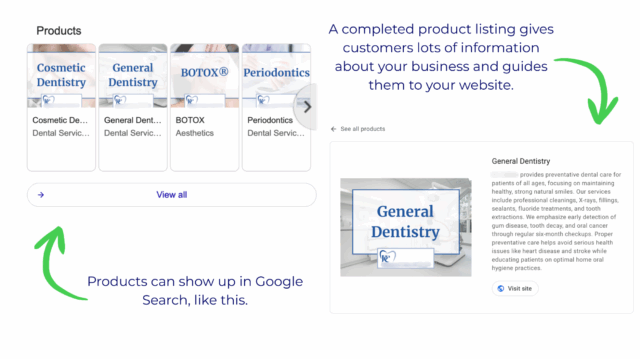 Example Of Products On Gbp