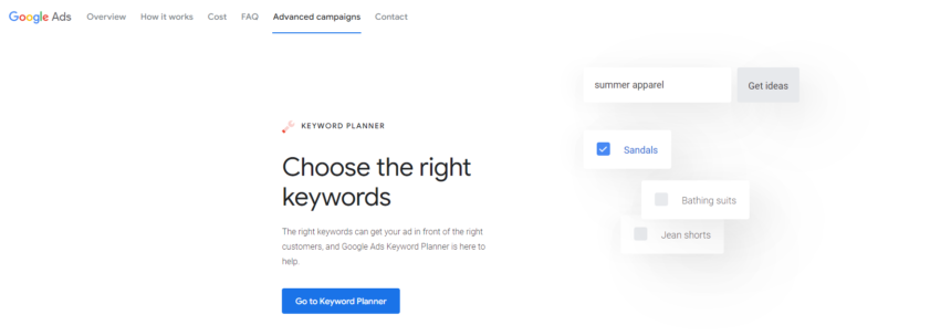 Googlekeywordplanner
