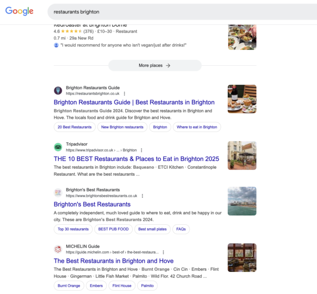 Localized Organic Results