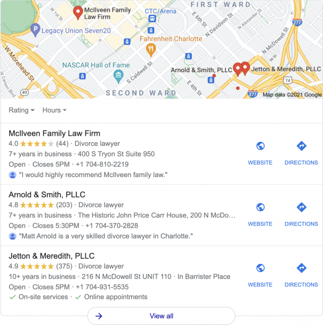 Google Local Pack